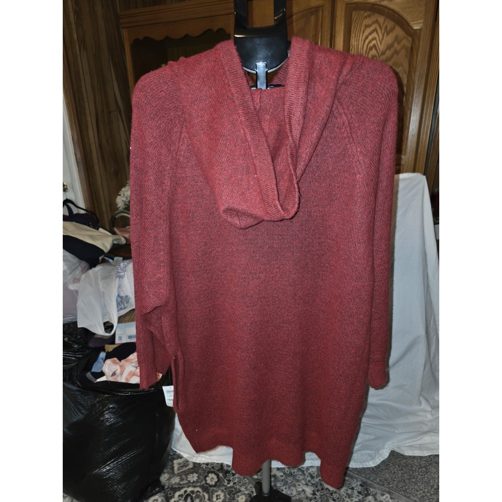 NWT State Of Day‎ Hooded Pullover Robe  Size L With Pockets. PTP 23".